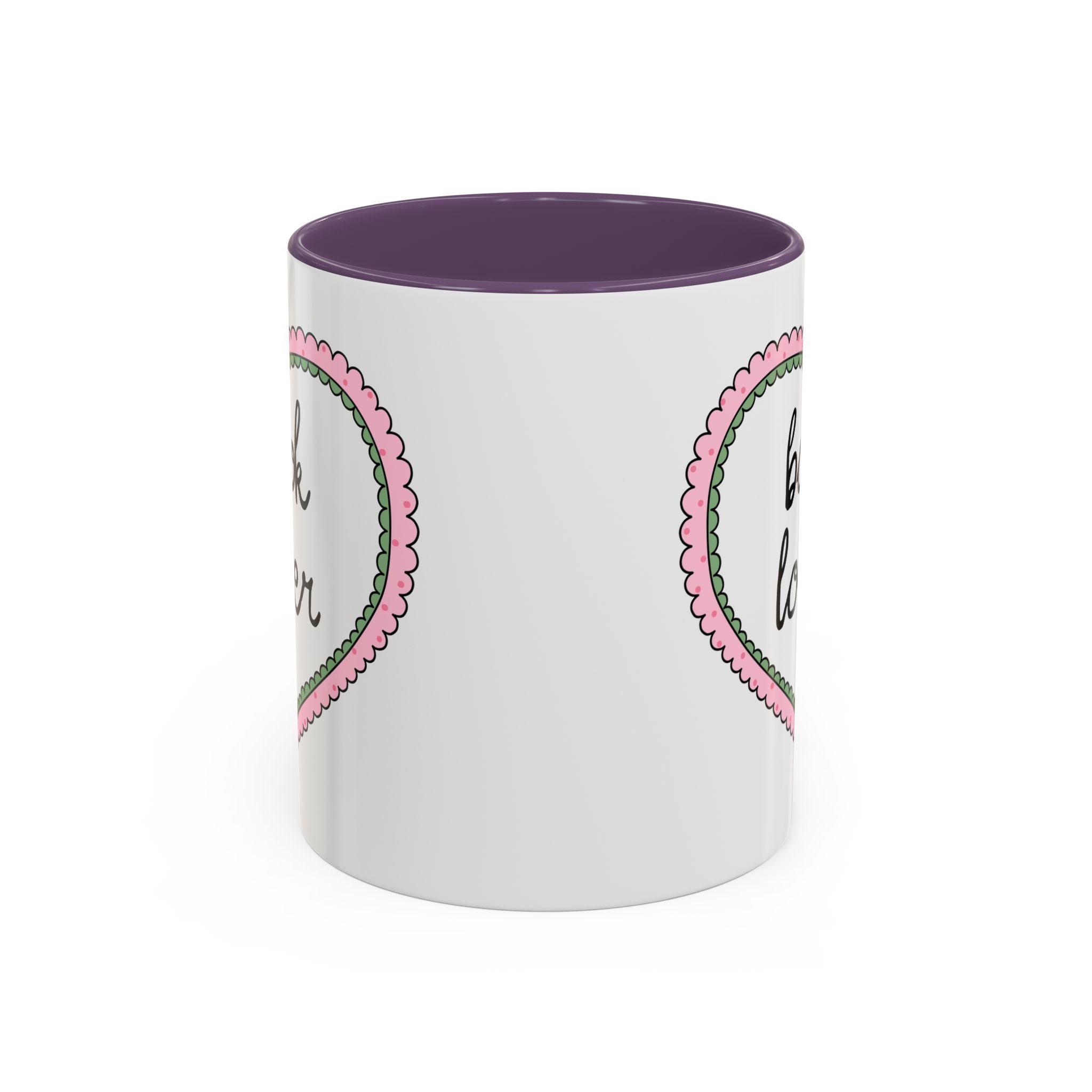 Book Lover Coffee Mug with Heart