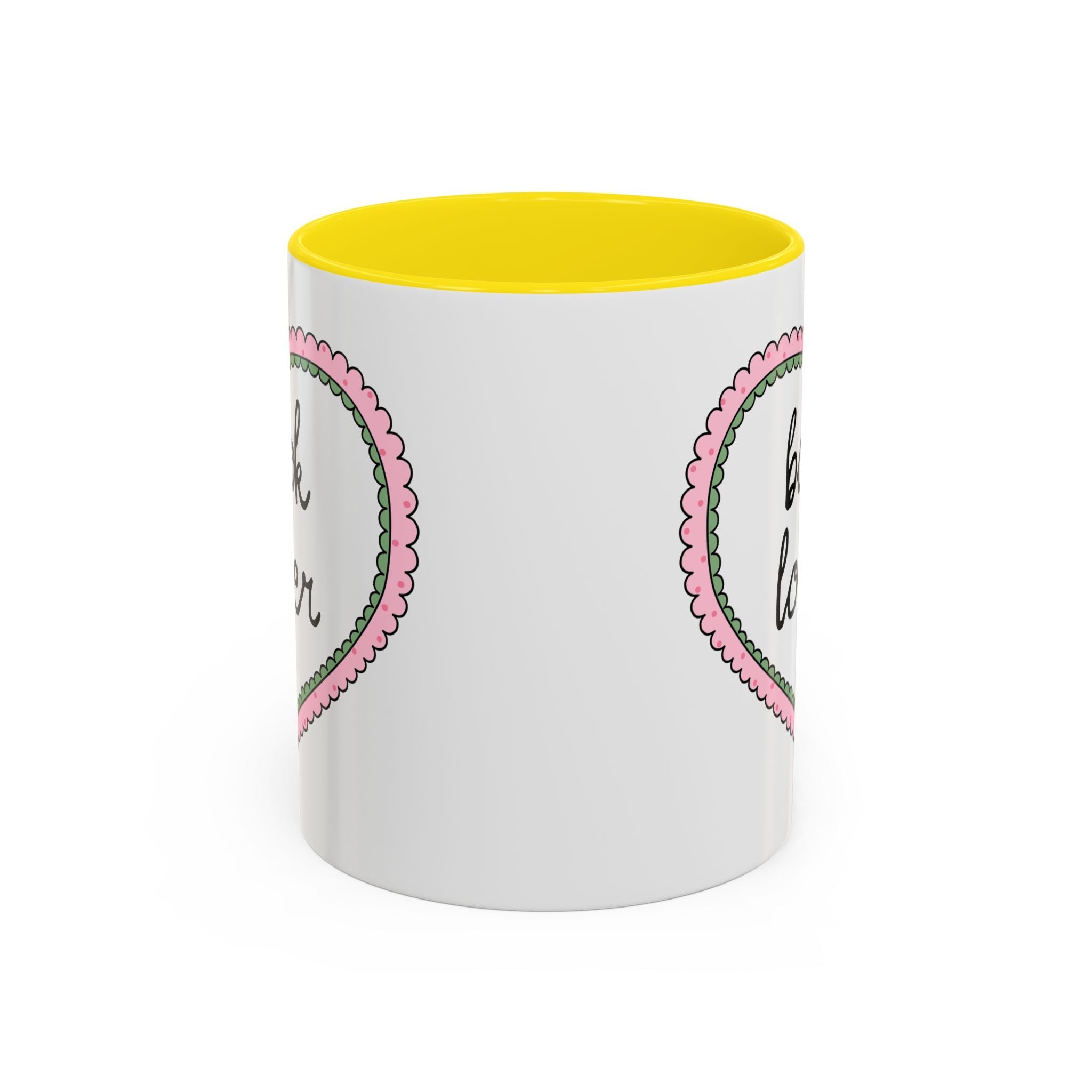 Book Lover Coffee Mug with Heart