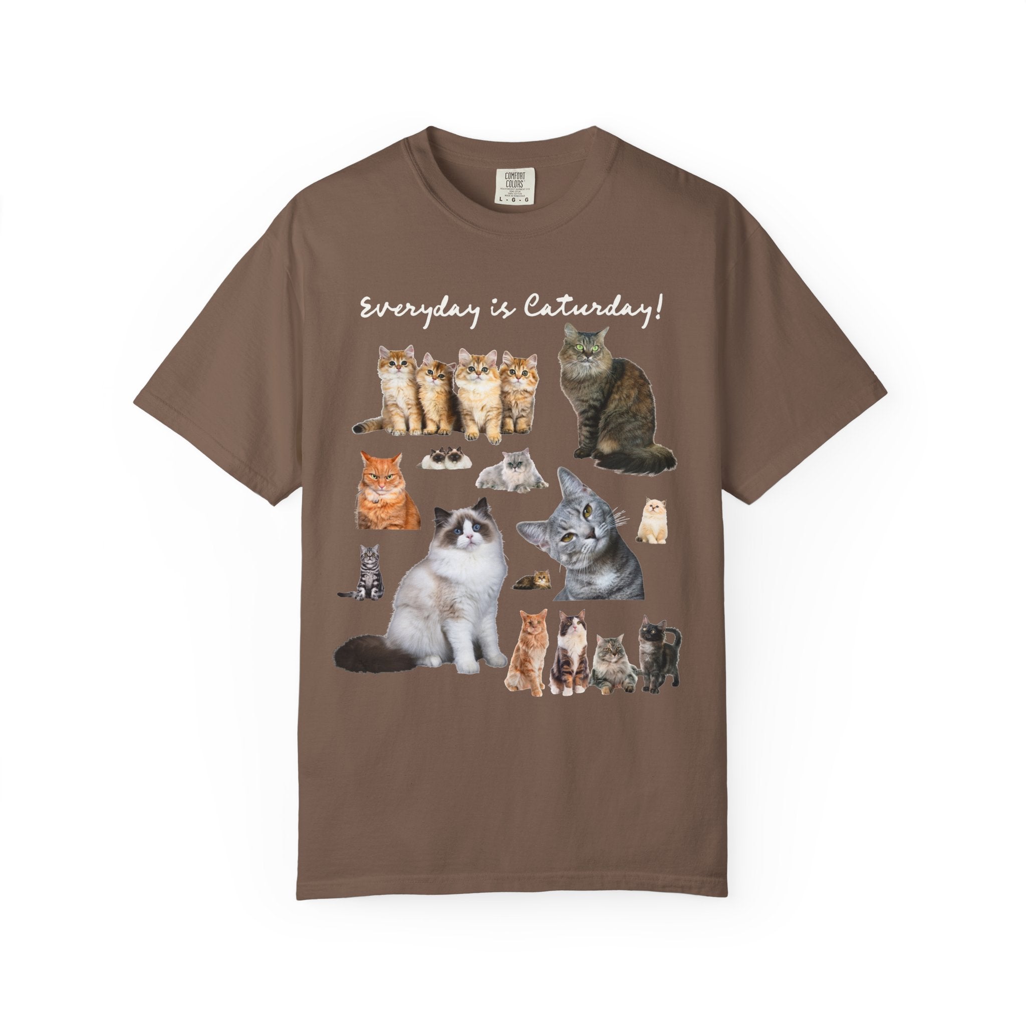 Cat Lover T-Shirt with Photos of Kittens and Cats