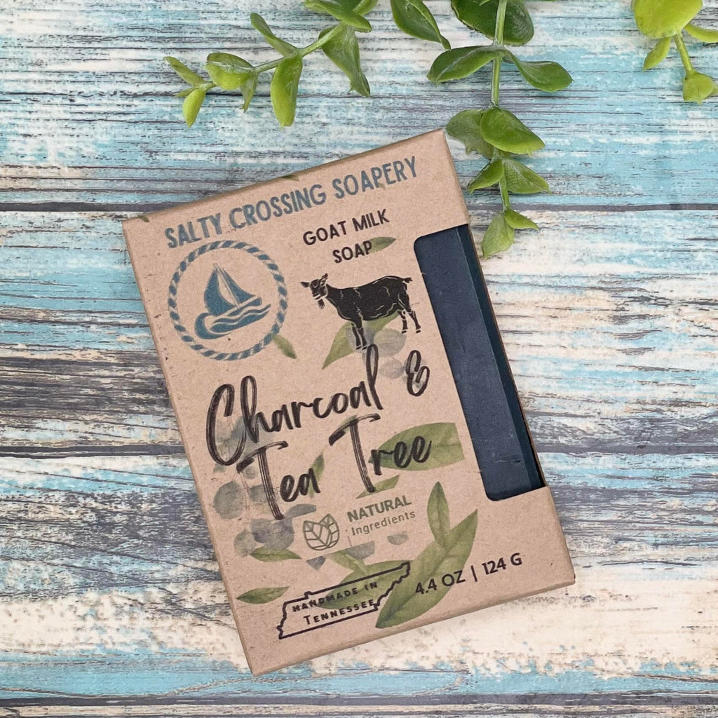 Charcoal & Tea Tree Soap Bar with Goat Milk