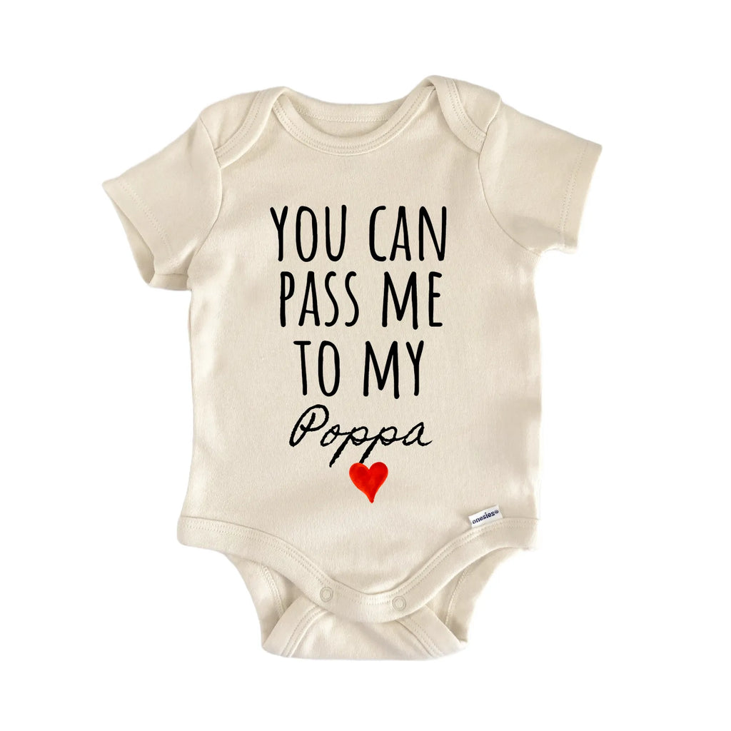 Poppa Announcement Baby Gift Baby Bodysuit