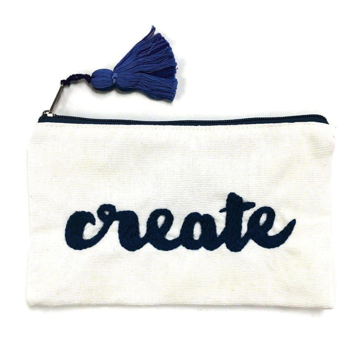 Evolve Embroidered Cosmetic Clutch Bag - Guatemala