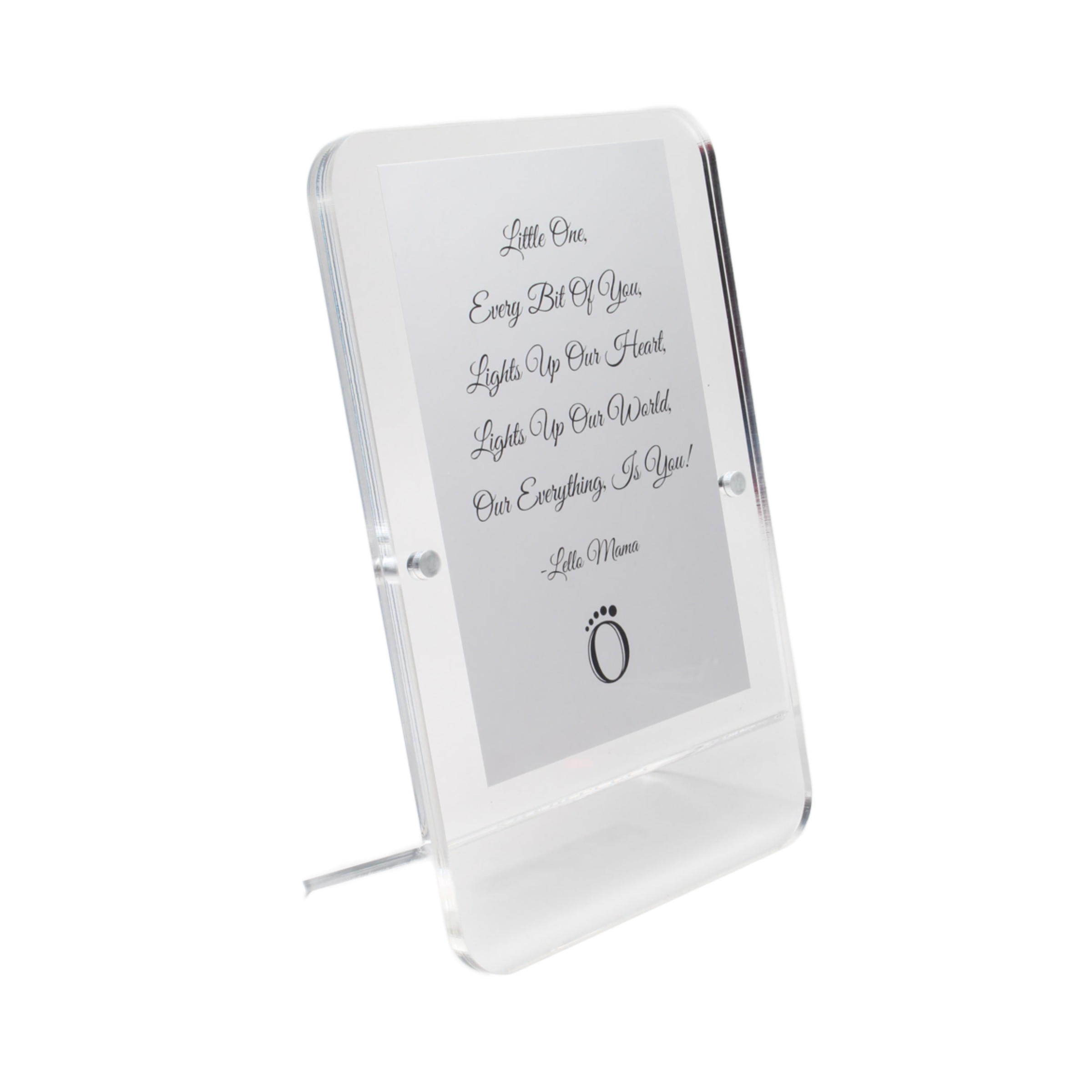 LELLOBABY™ - Acrylic Picture Frame Double Clear (For 4" x 6" Vertical Photos)