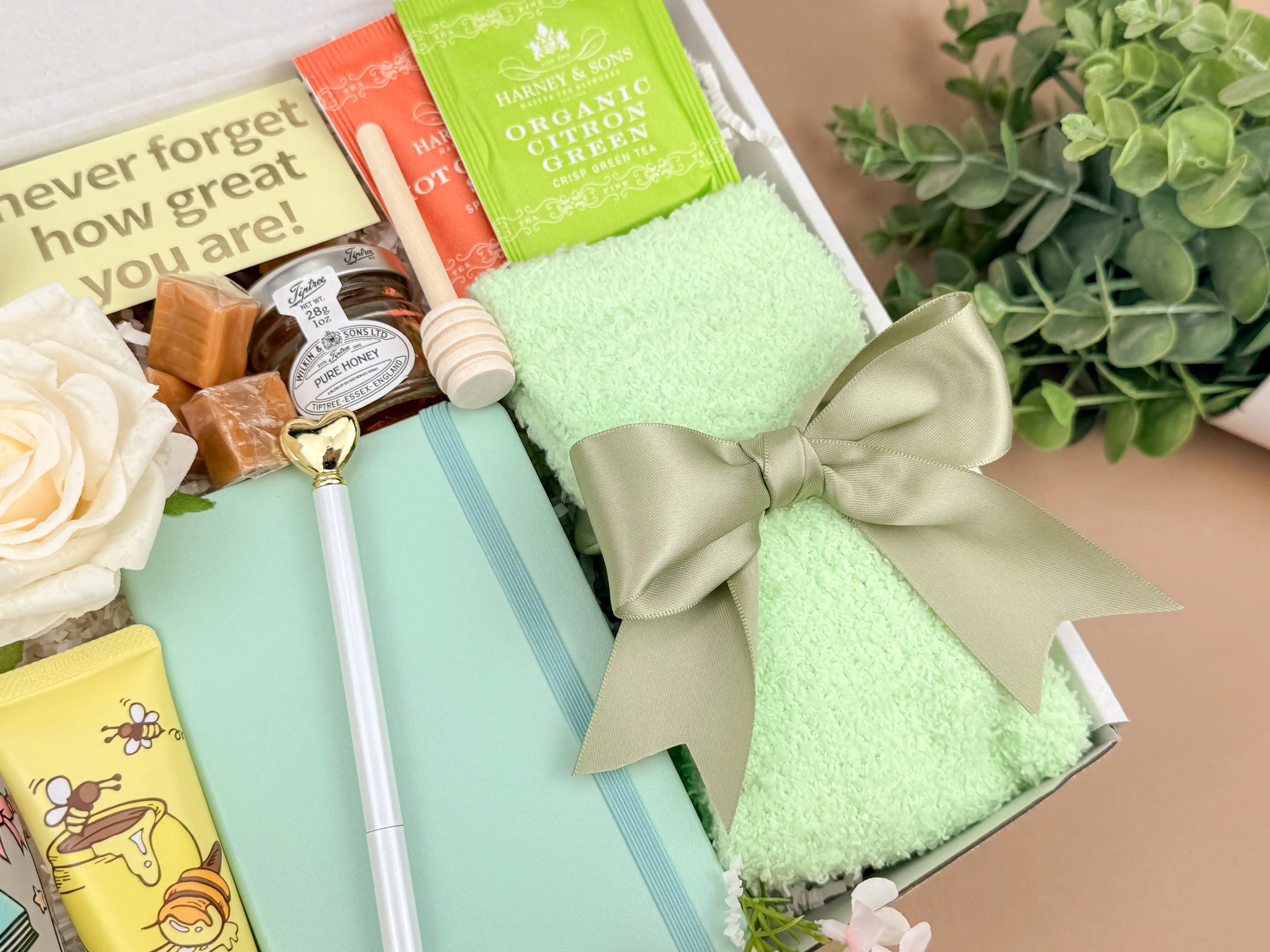 Self Care Gift Boxes – Tea Sampler & Tumbler Set for Her