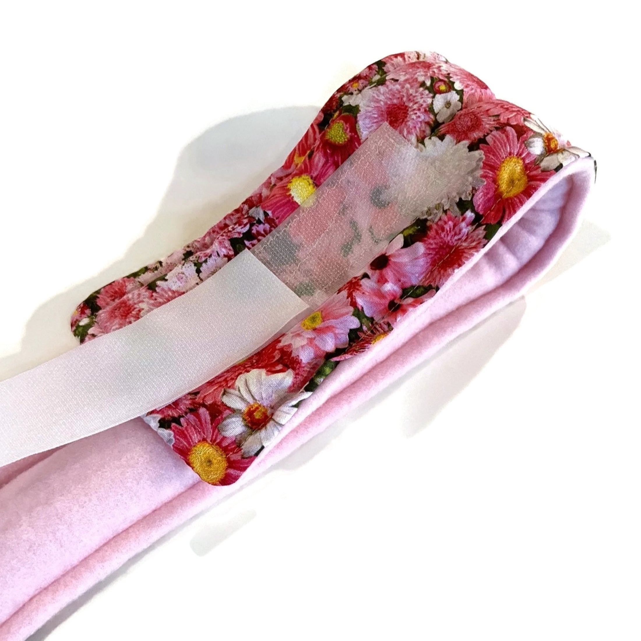Headband Hot or Cold: Headache, TMJ Wrap with Hook and Loop Closure - Flax Seed and Rice Filling - Flexible Two-Channel Design