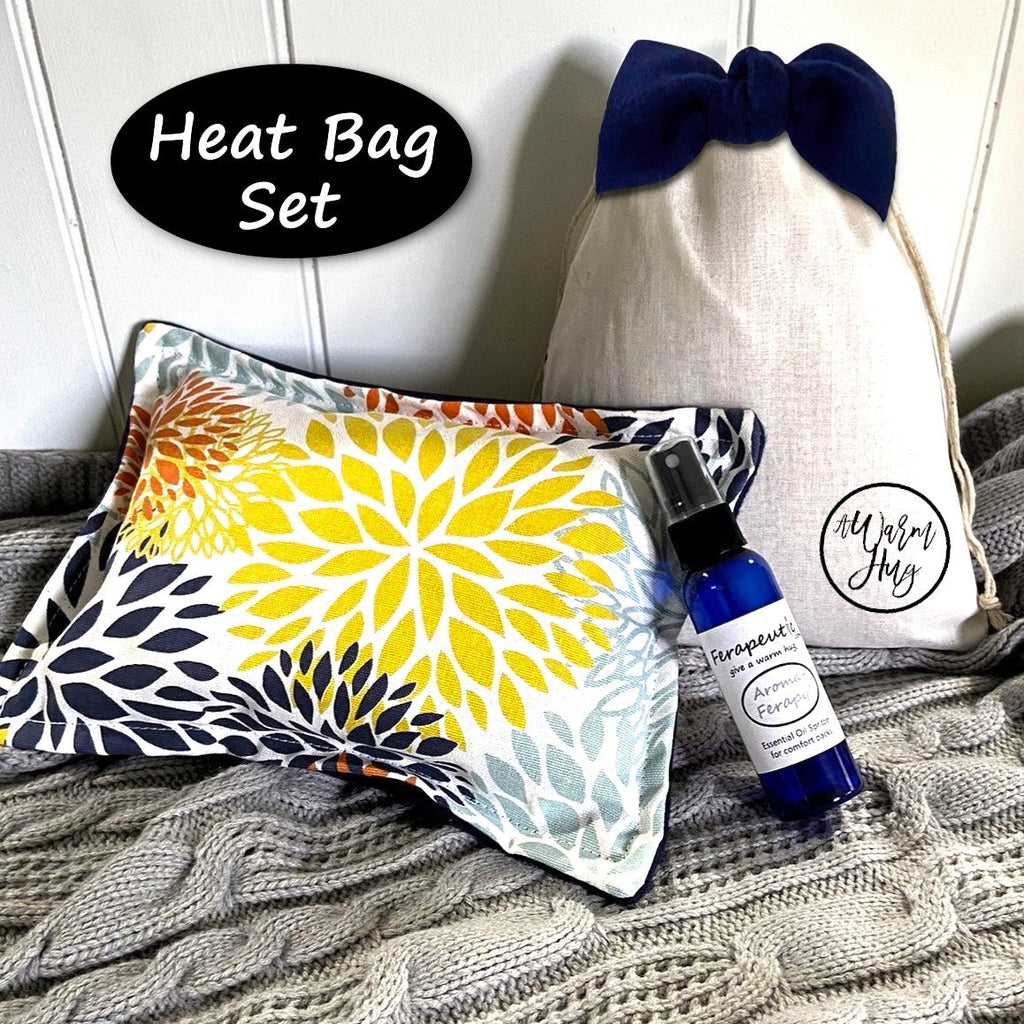 Relax with A Warm Hug,  Care Package for Comfort and Relaxation by Ferapeutic, Blooms Fabric