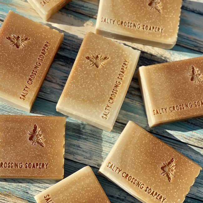 Honey & Oats Soap Bar with Tallow and Goat Milk