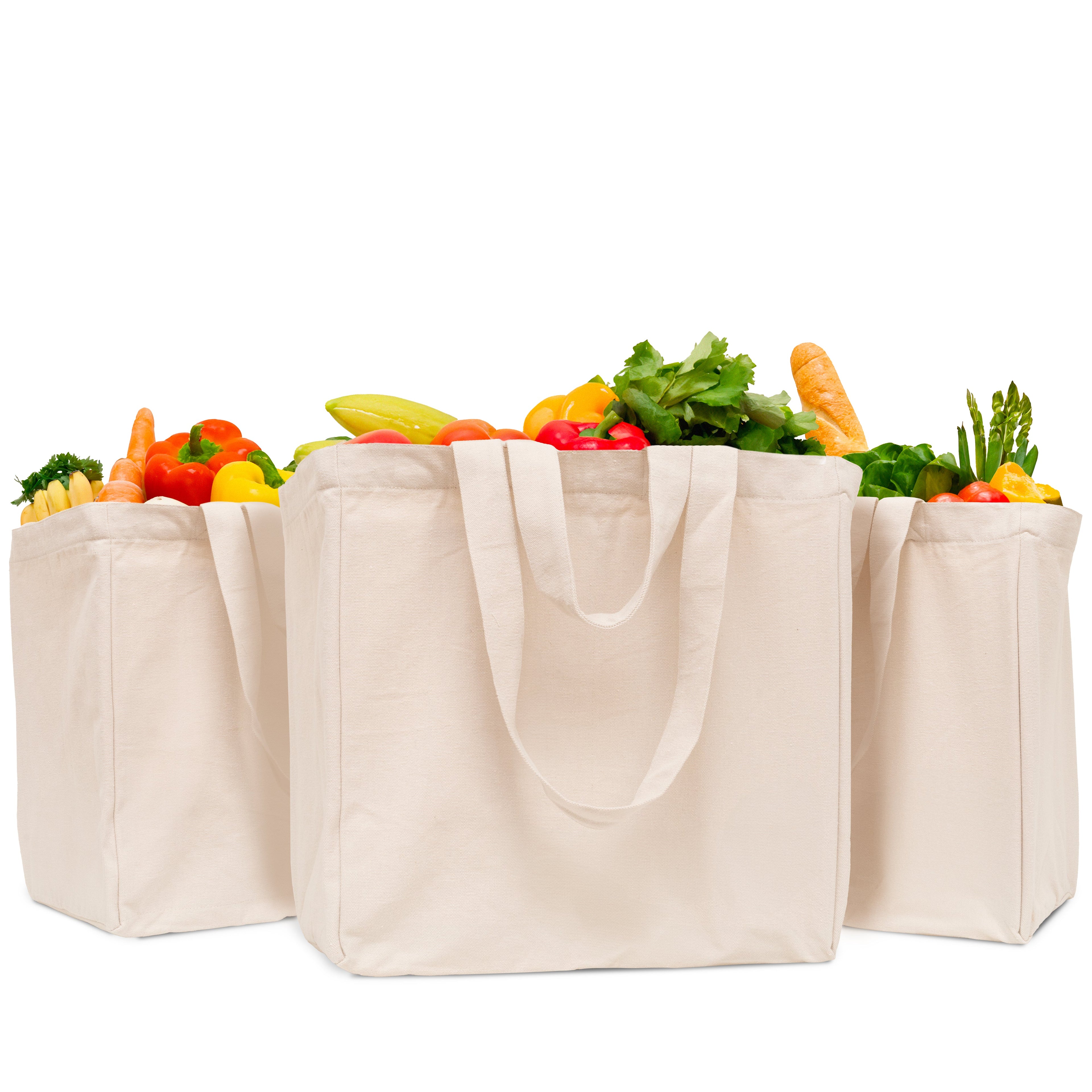 Cotton Canvas Jumbo Tote Bag Recycle for Groceries
