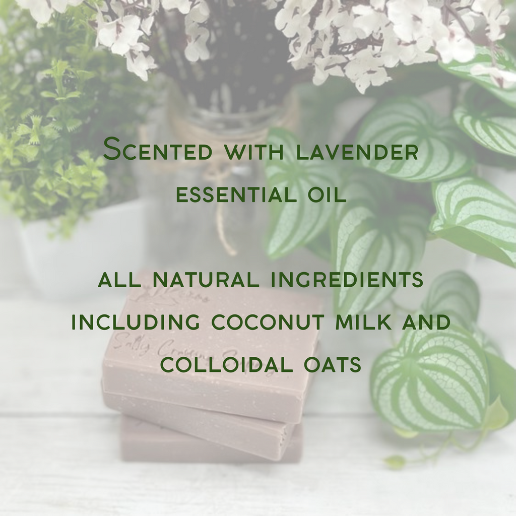 Lavender & Oats Soap Bar with Coconut Milk