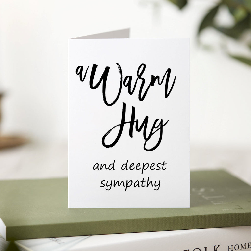 Warm Hug Sympathy Gift, Send a Hug and Comfort for Death, Loss of Loved One, Friend, Mom, Dad