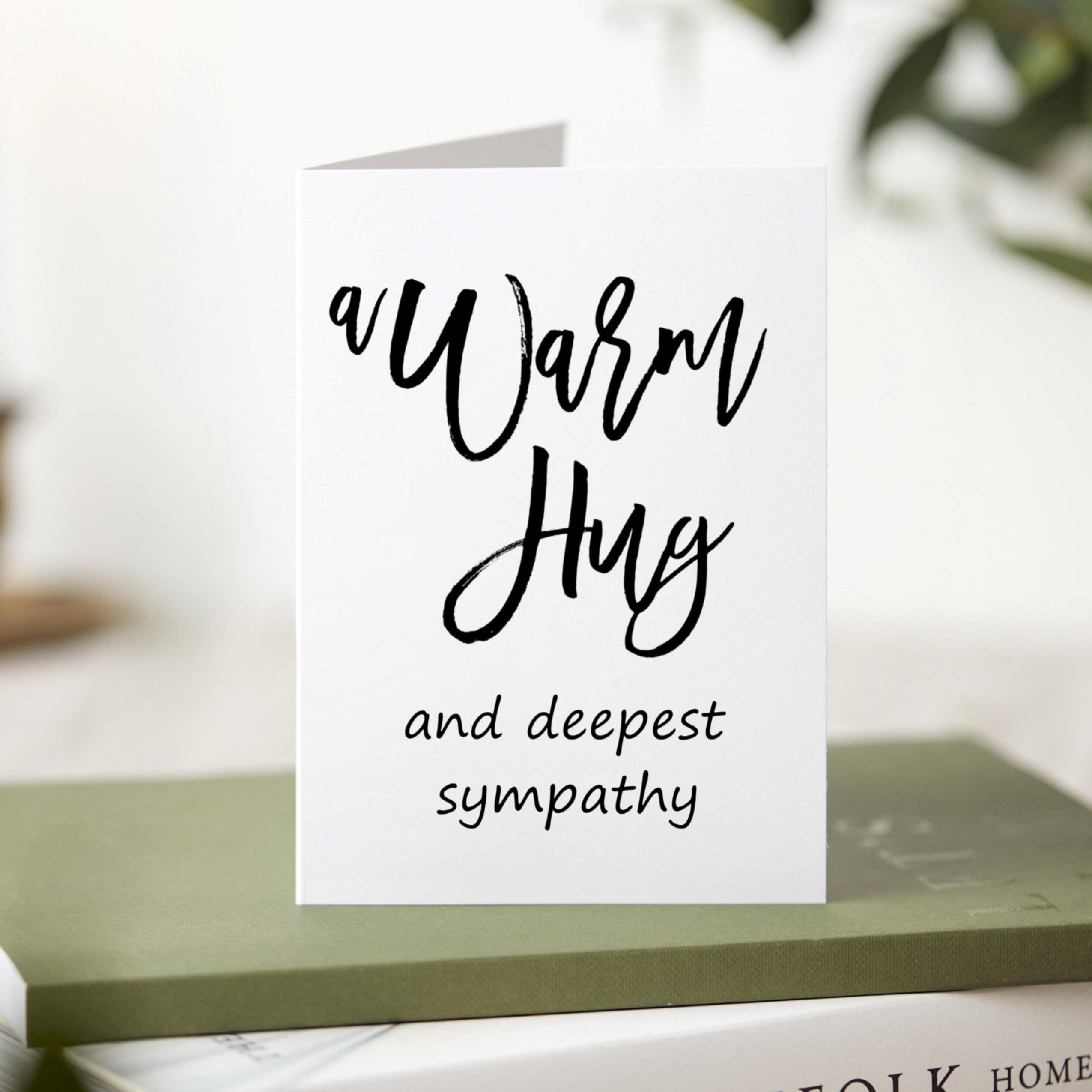 Warm Hug Sympathy Gift, Send a Hug and Comfort for Death, Loss of Loved One, Friend, Mom, Dad