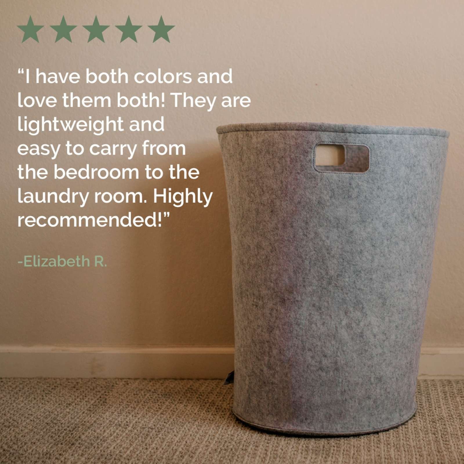 Felt Laundry Hamper