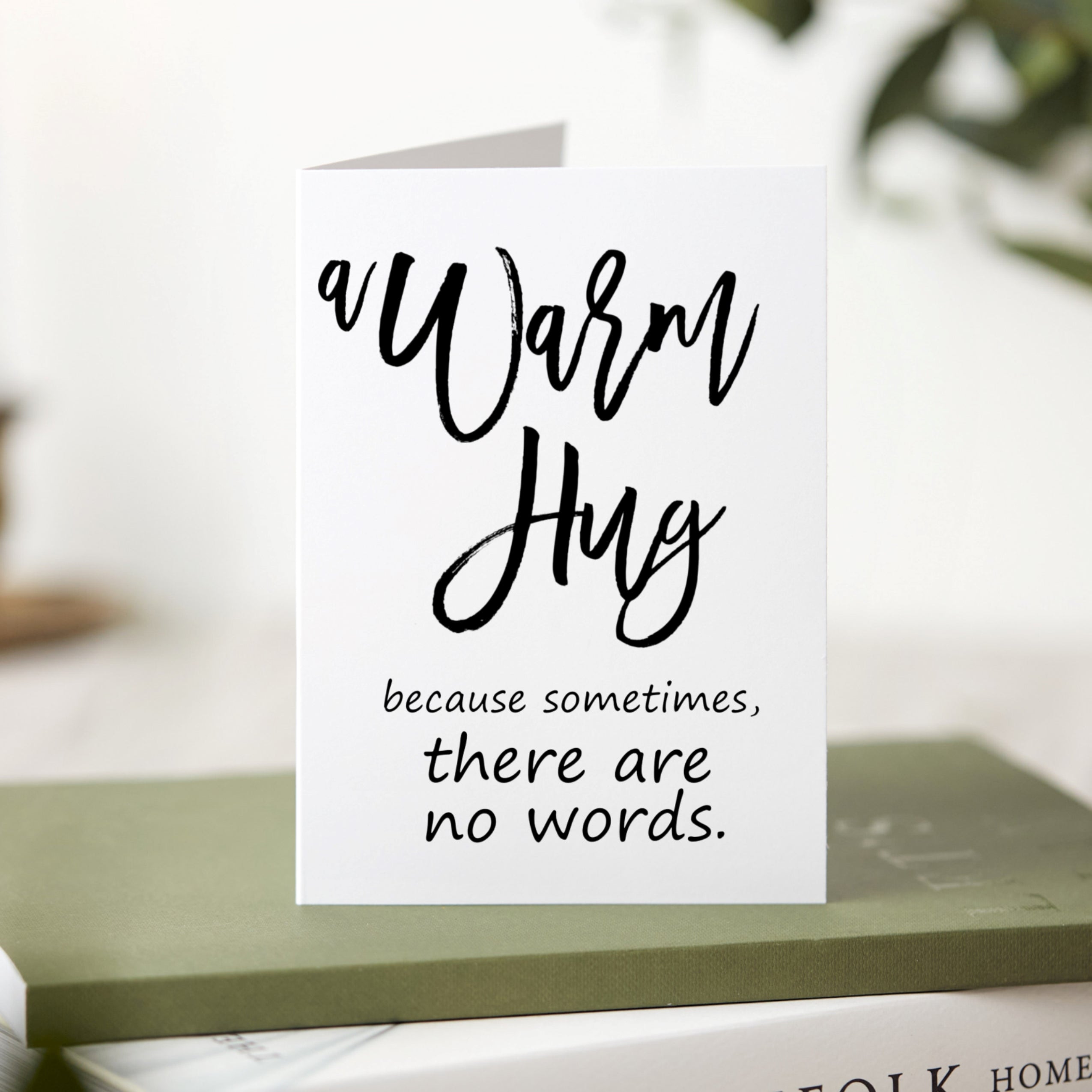 No Words Gift Set for Sympathy, I'm Sorry, A Warm Hug for Hard Time
